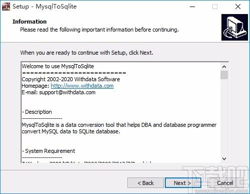 MysqlToSqlite下载,Mysql转Sqlite工具,Mysql转Sqlite
