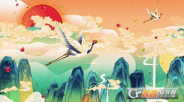 国潮风背景墙,背景视屏,古风制作神器.